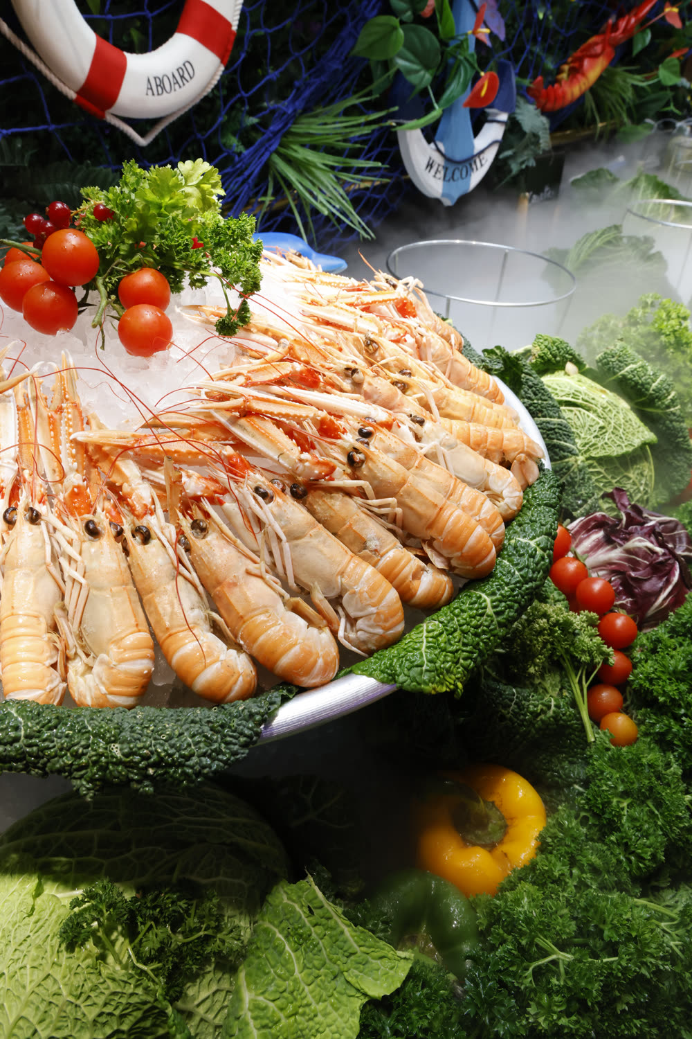 Fruits de mer — langoustines et crustacés
